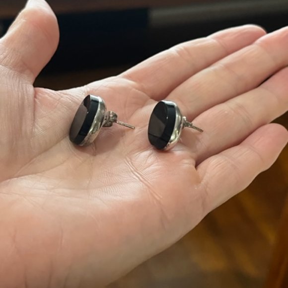 Onyx and mother of pearl set / Earrings and Ring / from Guanajuato - Picture 3 of 3